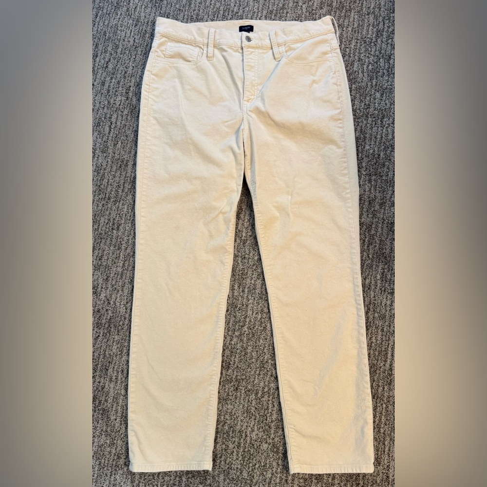 J. Crew Cream Corduroy Pants